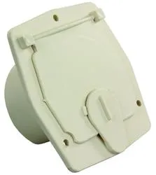 Economy Square Cable Hatch Colonial White