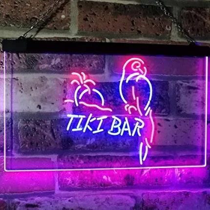 Parrot Tiki Bar LED Light Sign