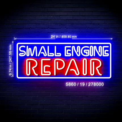 24" Small Engine Repair Ultra-Bright LED Sign with Remote (Neon-Style, LED Technology)