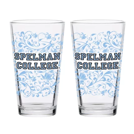 Set of 2 Spelman Jaguars 16oz XD Floral Pints