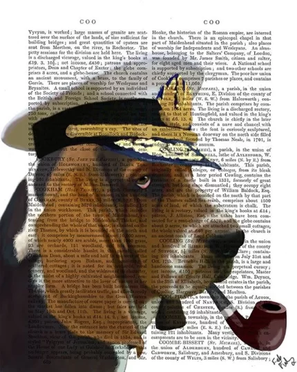 Basset Hound Sea Dog, Book Print, Dog Art Print, Wall Art