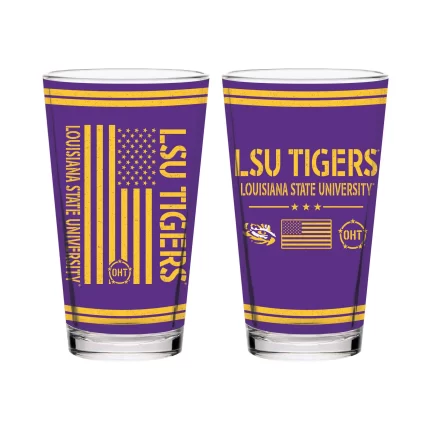 16oz LSU Tigers OHT TC FW Flag Pint
