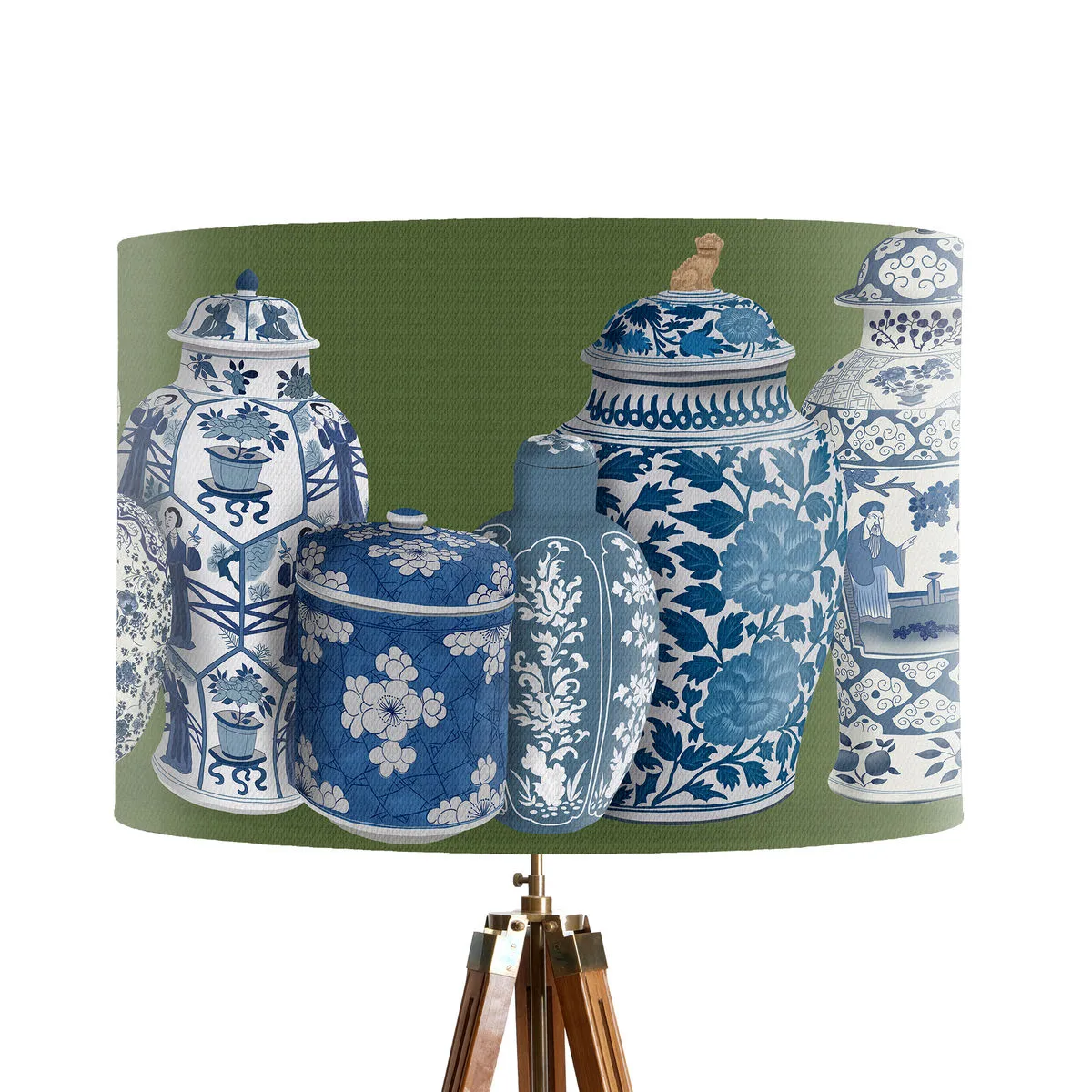 7uChinoiserie-vase-Green-Lamp-shade-Drum-Pendant-Lighting