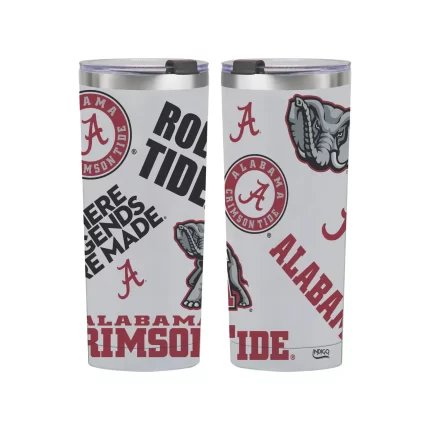 24oz Alabama Crimson Tide Medley Stainless Steel Tumbler