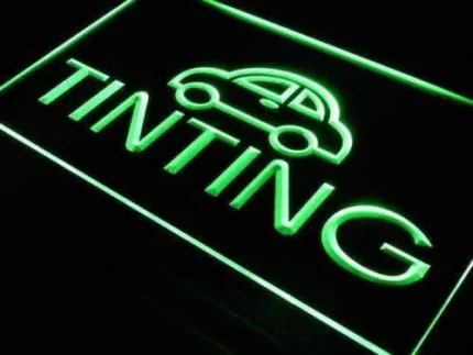 Car Window Tinting LED Light Sign
