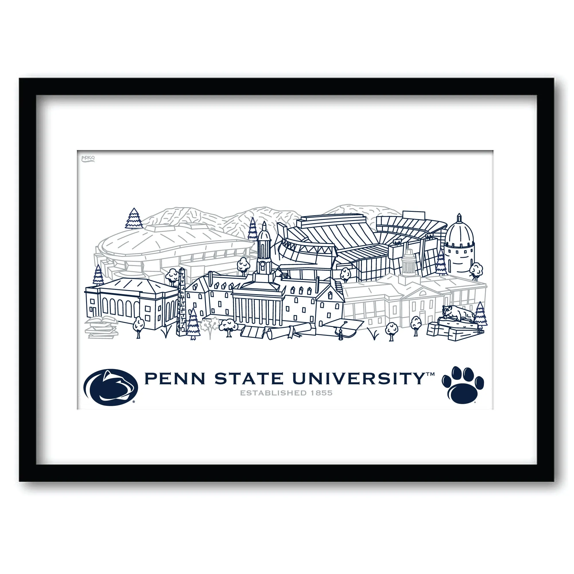 7wPenn-State-Nittany-Lions-Framed-Campus-Line-Wall-Art-11-x-14-