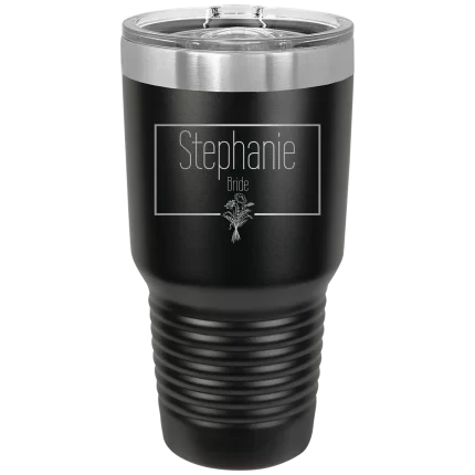 Personalized Bride 30 oz Tumbler - Black