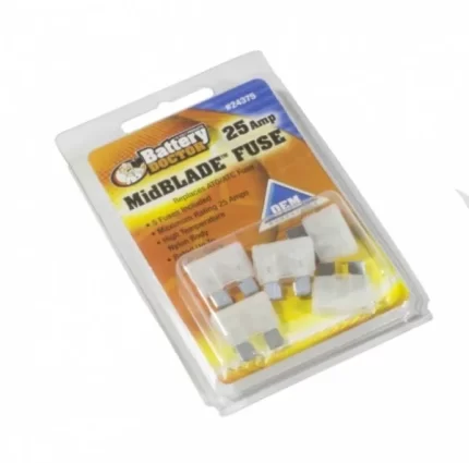 Clear 25 AMP ATC/ATO Blade Fuse - Pack of 2