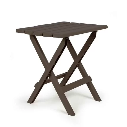 Mocha Large Adirondack Portable Outdoor Folding Side Table