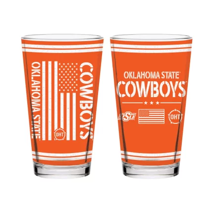 16oz Oklahoma State Cowboys OHT TC FW Flag Pint