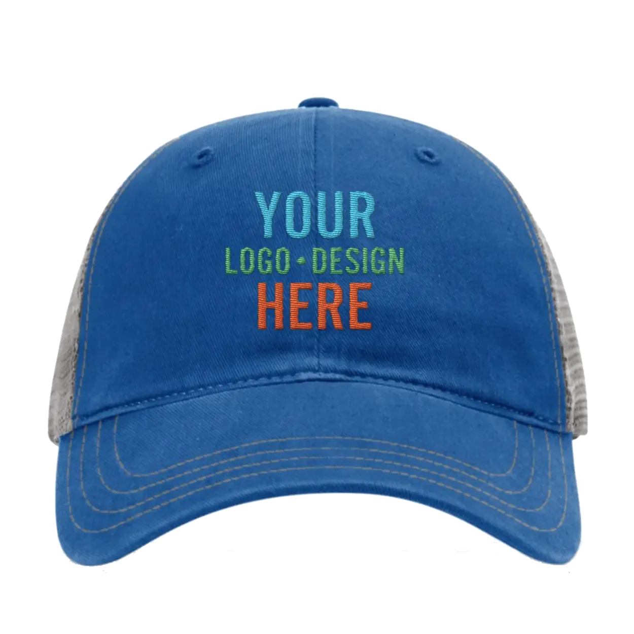 7zEmbroidered-Richardson-111-Unstructured-Trucker-Hat-Royal-Blue