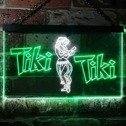Hula Dancer Tiki Tiki Bar LED Light Sign