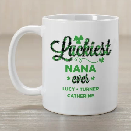Luckiest Ever Coffee Mug - Personalized St. Patrick's Mug