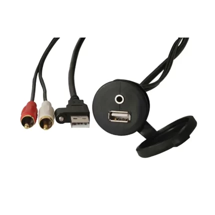 MS-CBUUSB3.5 Panel Mount USB & 3.5mm Headphone Jack