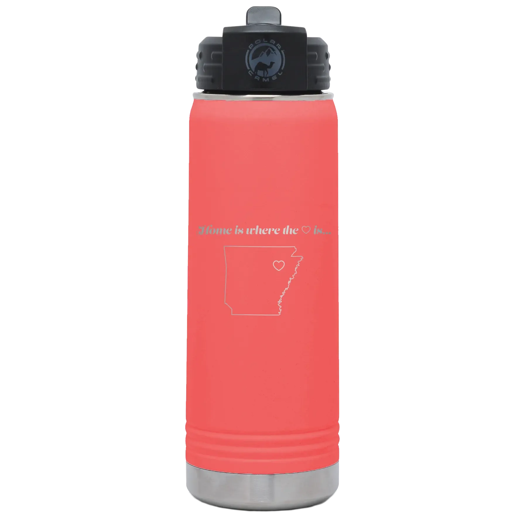 7zPersonalized-Arkansas-Heart-20-oz-Water-Bottle-Coral