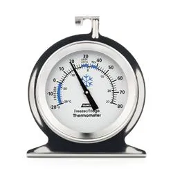 Durable Steel Refrigerator-Freezer Thermometer