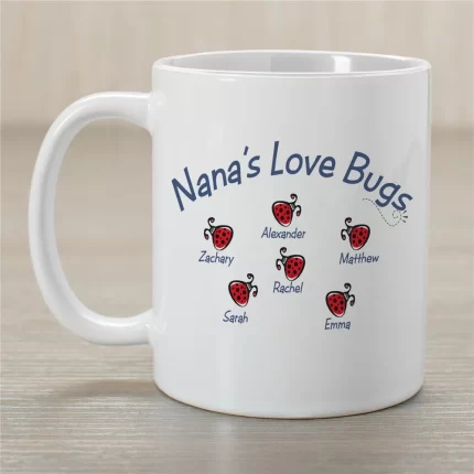 Love Bugs Personalized Mug - Custom Coffee Mug with Love Bug Design