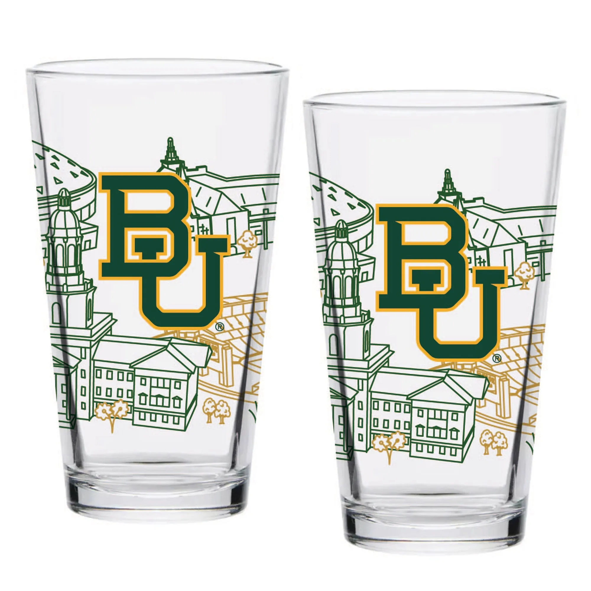 8bSet-of-2-Baylor-Bears-Campus-Line-Art-16oz-Pints