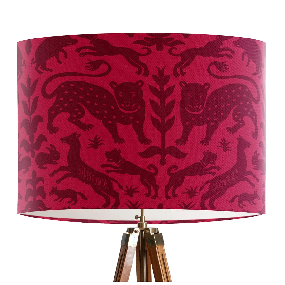 8cBeasts-Magenta-On-Pink-Lamp-shade-Drum-Pendant-Lighting