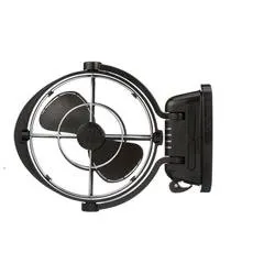 Sirocco II 3-Speed 7" Gimbal Fan - Black - 12-24V