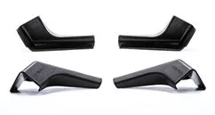 Black Wide Gutter Spout, (Pack of 4)