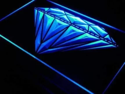 Jewelry Shop Diamonds Lure LED Light Sign