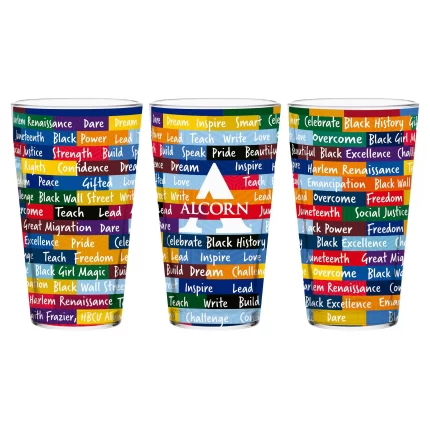 Alcorn State Braves 16oz BHM Pint Glasses | Set of 2