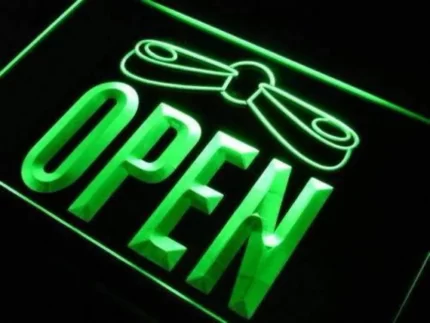 Arcade Pinball Open LED Light Sign