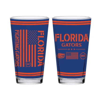 Set of 2 Florida Gators 16oz OHT Flag Pints