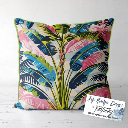 Bold Tropical Throw Pillow Cushion Cover: Vivid Palms 16