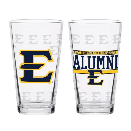 Set of 2 East Tennessee Buccaneers 16oz Alumni Pints