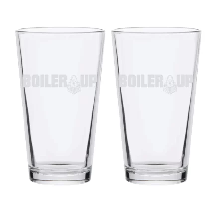 16oz Purdue Boilermakers Etched Slogan Pint 2 Pack
