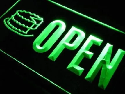 Bakery Cake Open LED Light Sign