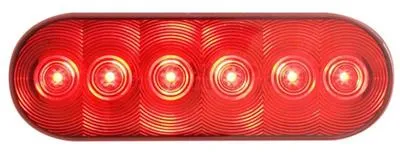LED Taillight 6" 6 Diode Recessed Red