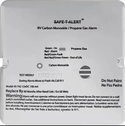 MTI Industry 45-742-WT Carbon Monoxide/ Propane Leak Detector