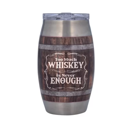 15oz Too Much Whiskey Barrel Tumbler
