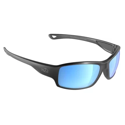 Beachwalker Sunglasses Matt Gun Metal, Grey Blue Flash Mirror Lens Cat. 3 - AR Coating