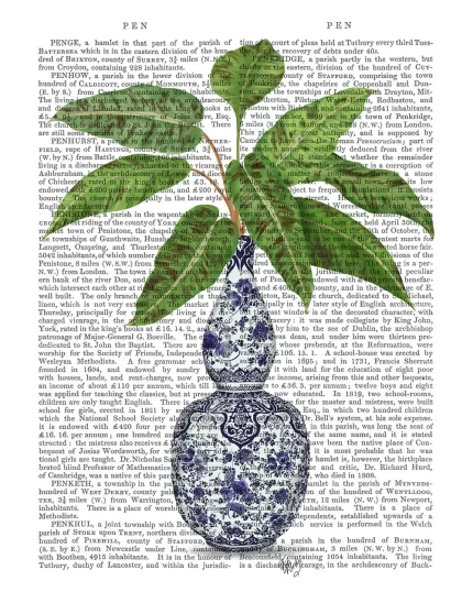 Chinoiserie Vase 1, With Plant, Book Print, Art Print, Wall Art