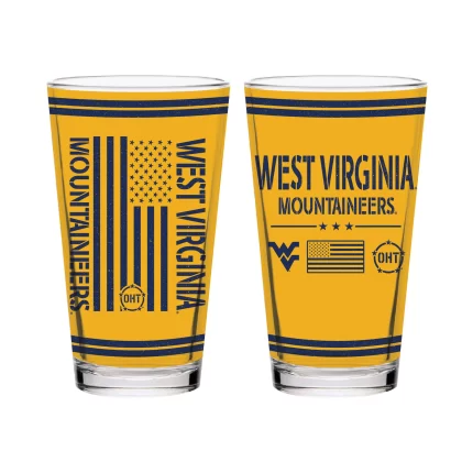 16oz West Virginia Mountaineers OHT TC FW Flag Pint
