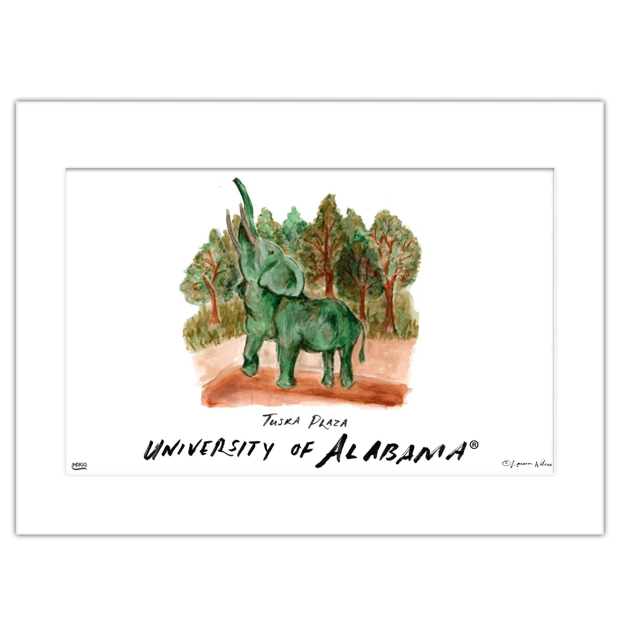 8nAlabama-Tuska-Plaza-Matted-Watercolor-Wall-Art-16-x-20-by-Laura-Wilcox
