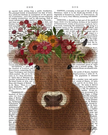 Cow Bohemian 1, Book Print, Art Print, Wall Art