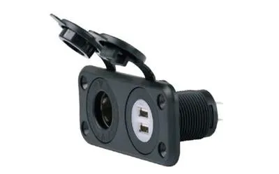 ParkPower Sea link Deluxe Dual USB Charger Receptacle 12-24V Combo