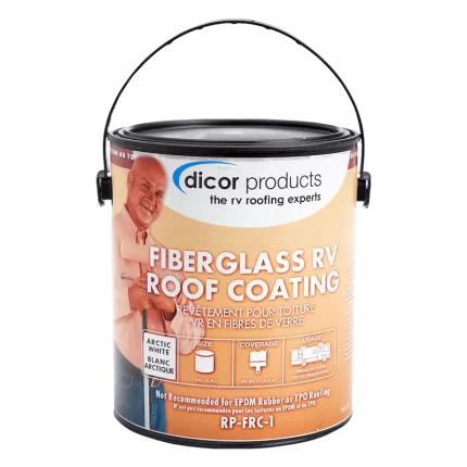 Dicor Corp. RP-FRC-1 Fiberglass Roof Coating, White - 1 Gallon