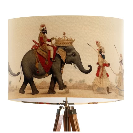 Elephant Train Lamp shade, Drum, Pendant Lighting