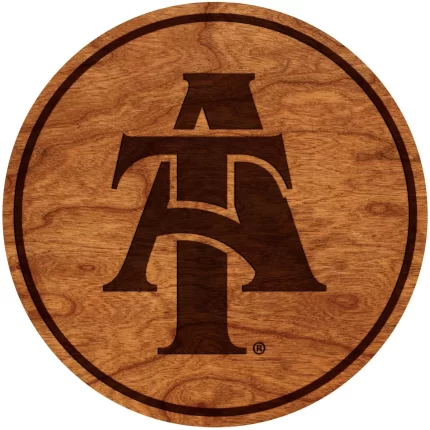 NC A&T Aggies Coaster Interlocked A&T Logo