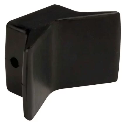 Bow Y-Stop - 4" x 4" - Black Natural Rubber