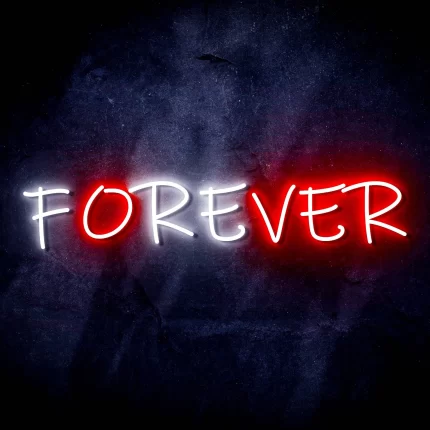 Forever (Over) Ultra-Bright LED Sign with Remote (Neon-Style, LED Technology)
