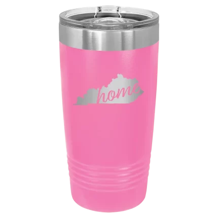 Personalized Kentucky Home 20 oz Tumbler - Pink