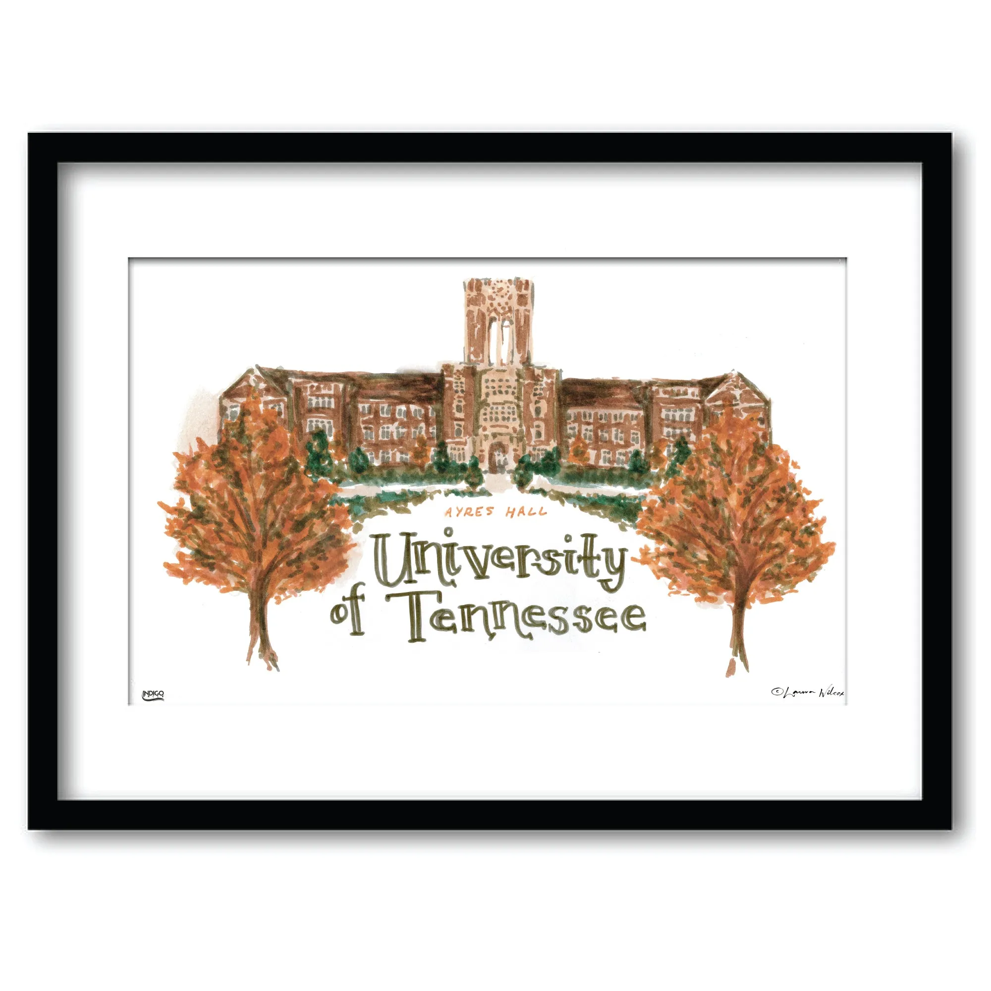 8qTennessee-Ayres-Hall-Framed-Watercolor-Wall-Art-11-x-14-by-Laura-Wilcox