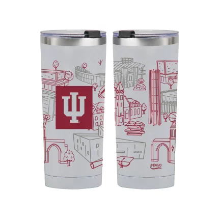 Indiana Hoosiers 24oz Campus Line Art Tumbler
